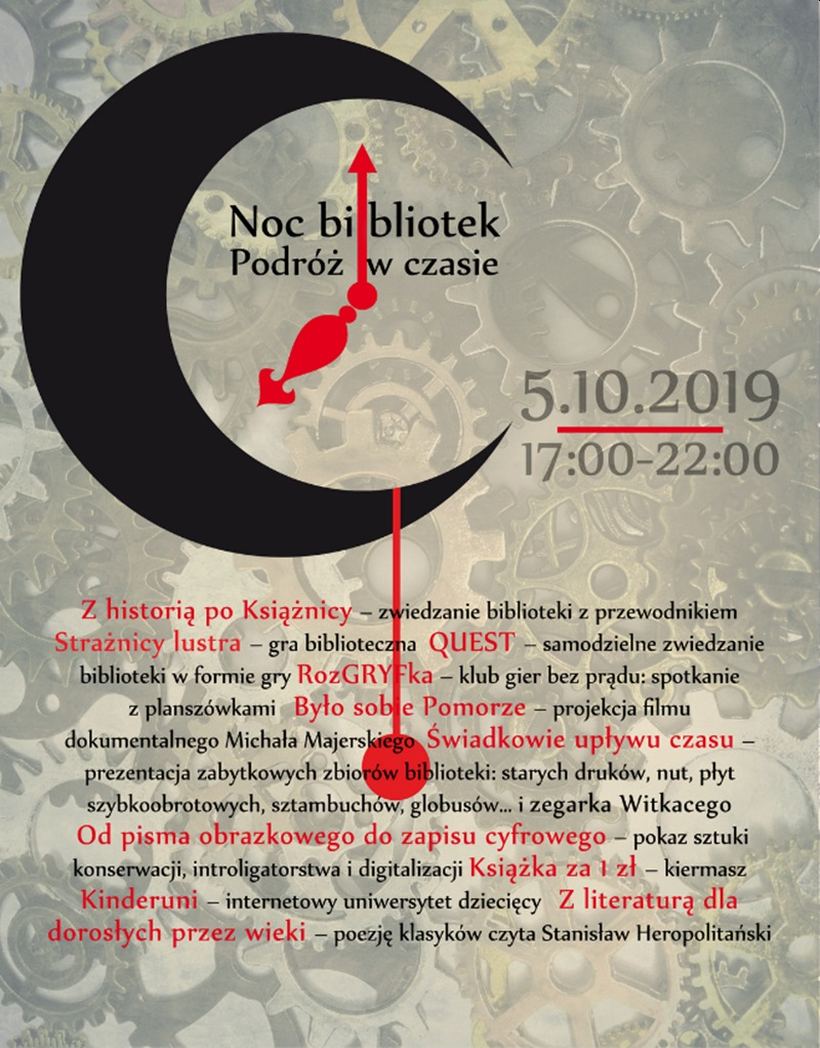 05.10.2019 Noc Bibliotek w Książnicy Pomorskiej