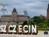 kierunek Szczecin, Łasztownia, napis Szczecin