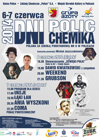 ARCHIWUM. Police. IMPREZY. KONCERTY. 06-07.06.2014. Dni Polic – Dni Chemika 2014 @ Police ul. Piaskowa