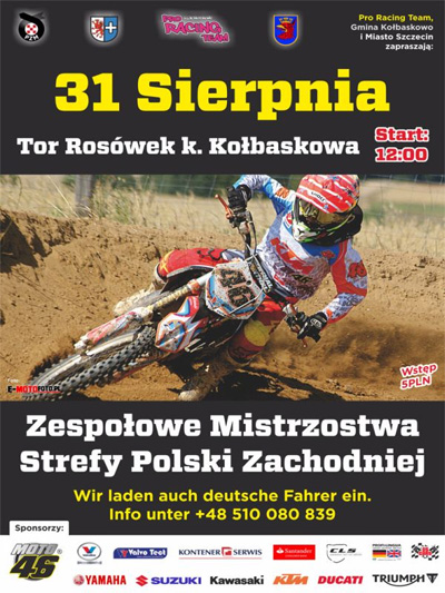 ARCHIWUM. Rosówek. SPORT. Wydarzenia. 31.08.2014. Zespołowe Mistrzostwa Strefy Polski Zachodniej @ Tor motocrossowy w Rosówku