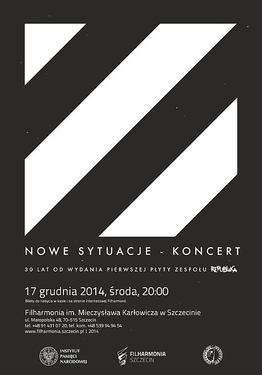 ARCHIWUM. Szczecin. Koncerty. 17.12.2014. Republika – Nowe Sytuacje @ Filharmonia Szczecińska
