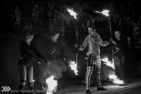 Szczecin, kierunek Szczecin, Teatr Ognia Lascar, fotoreportaż, zakończenie lata, galeria zdjęć, Lascar, ogień, fotografie