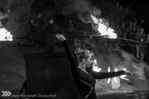 Szczecin, kierunek Szczecin, Teatr Ognia Lascar, fotoreportaż, zakończenie lata, galeria zdjęć, Lascar, ogień, fotografie