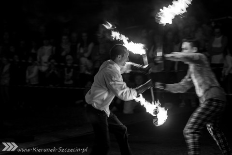 Szczecin, kierunek Szczecin, Teatr Ognia Lascar, fotoreportaż, zakończenie lata, galeria zdjęć, Lascar, ogień, fotografie