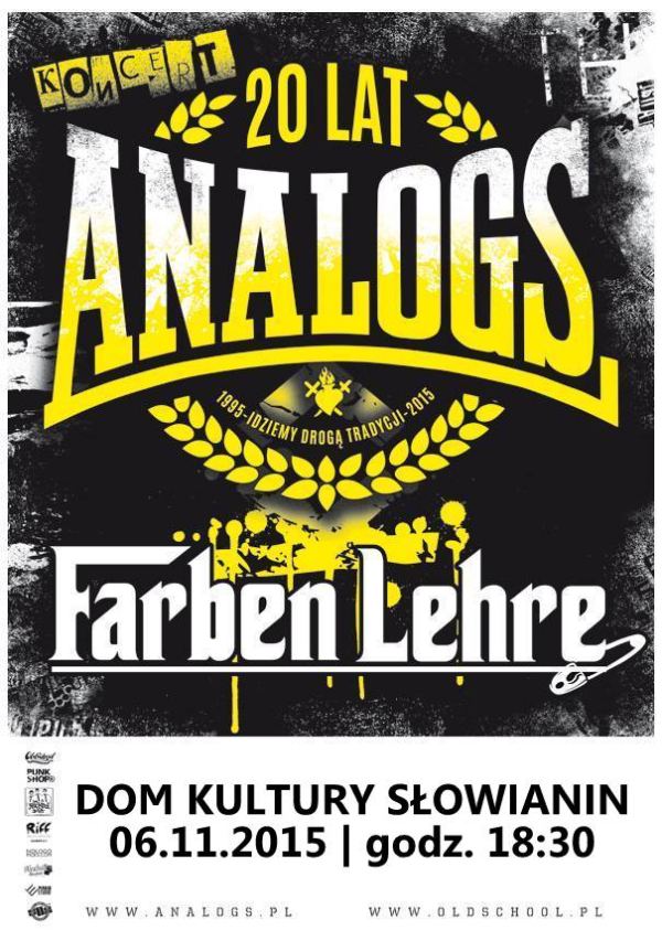 06.11.2015 koncert na 20lecie The Analogs, gođcieŁ Farben Lehre, Rejestracja, Berlin Blackouts