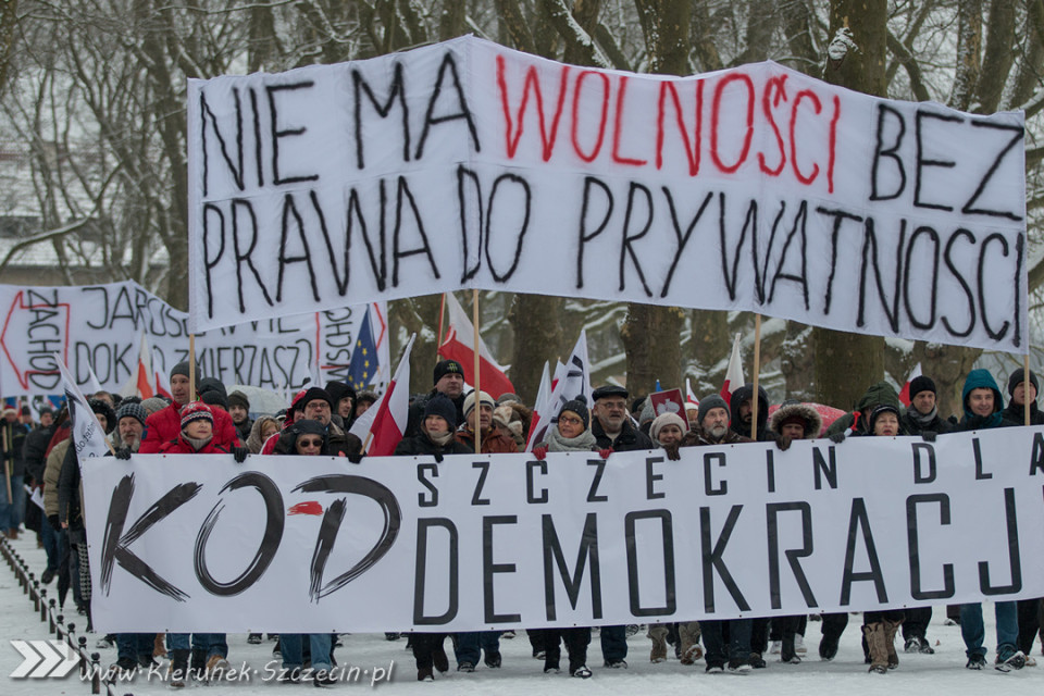 marsz KOD, Szczecin 23.01.2016