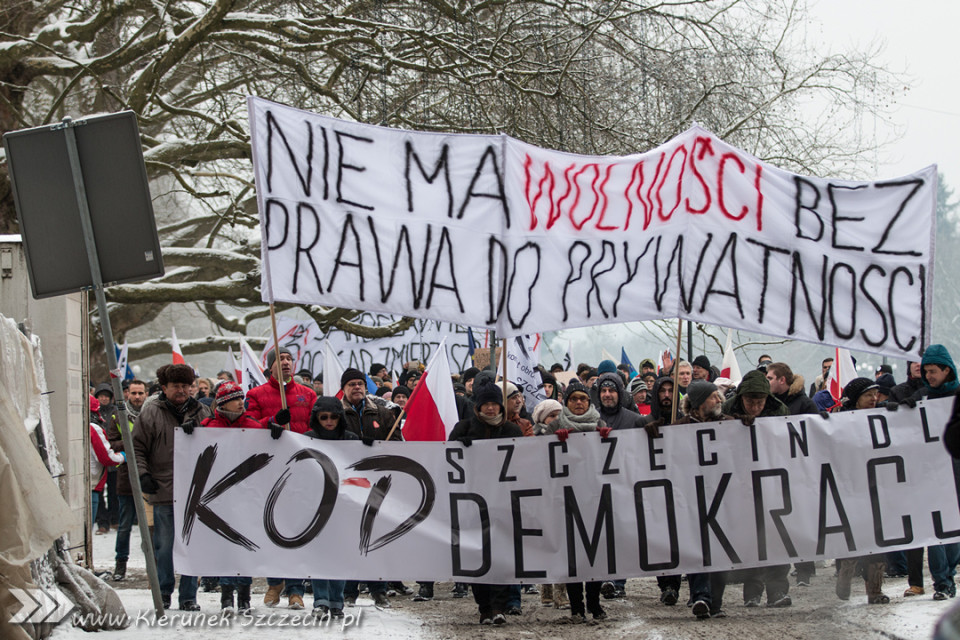 marsz KOD, Szczecin 23.01.2016