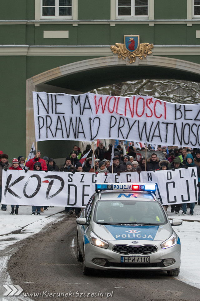marsz KOD, Szczecin 23.01.2016