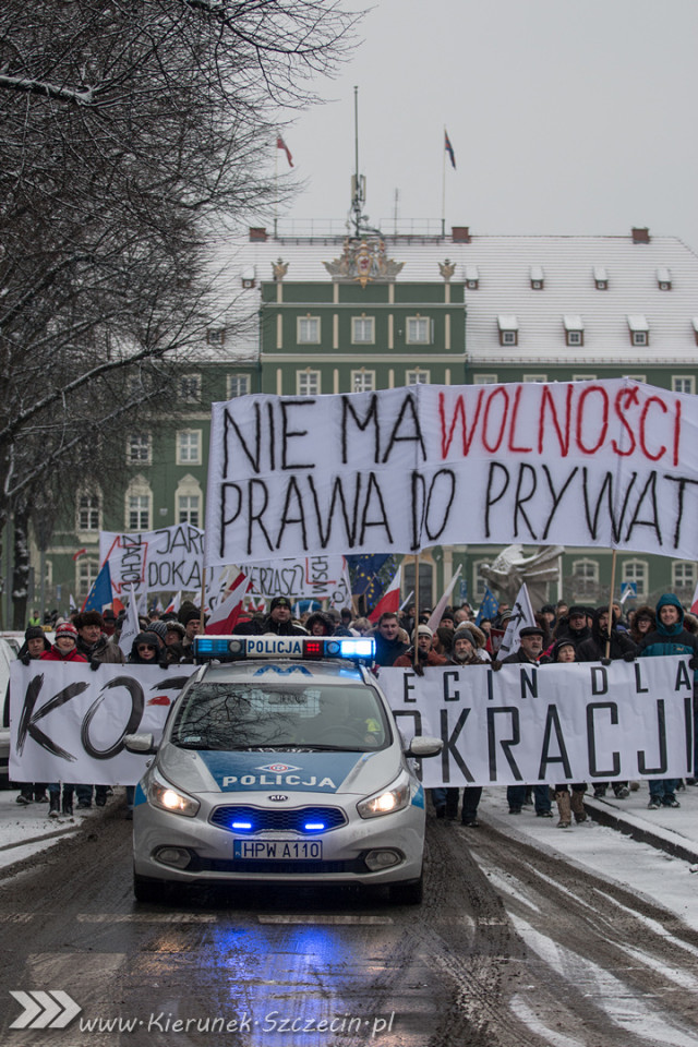 marsz KOD, Szczecin 23.01.2016