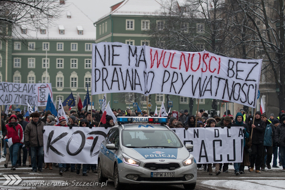 marsz KOD, Szczecin 23.01.2016