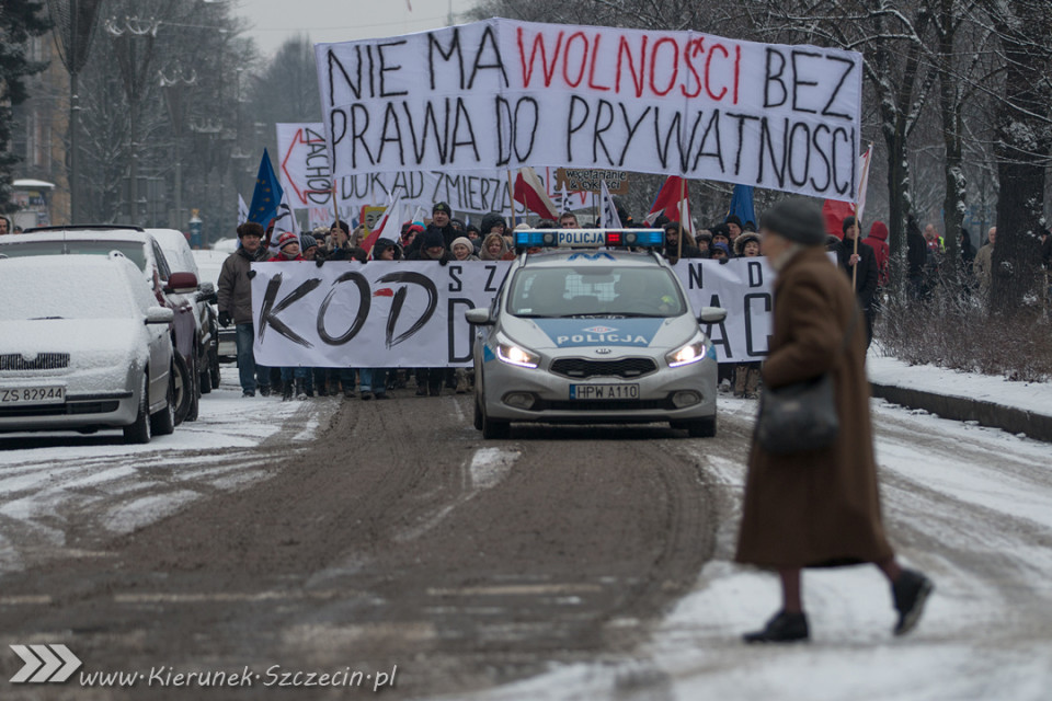 marsz KOD, Szczecin 23.01.2016