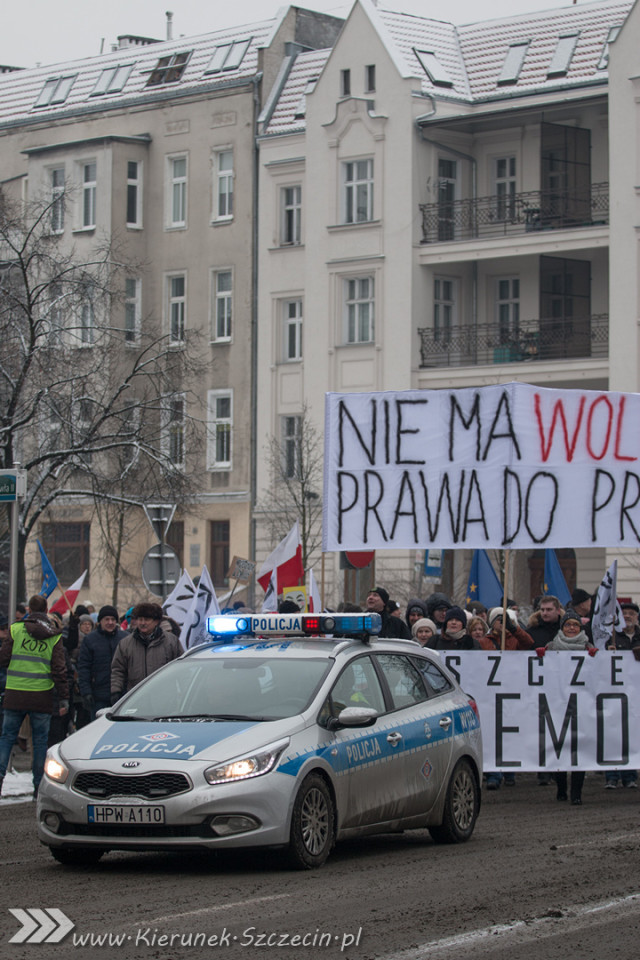 marsz KOD, Szczecin 23.01.2016