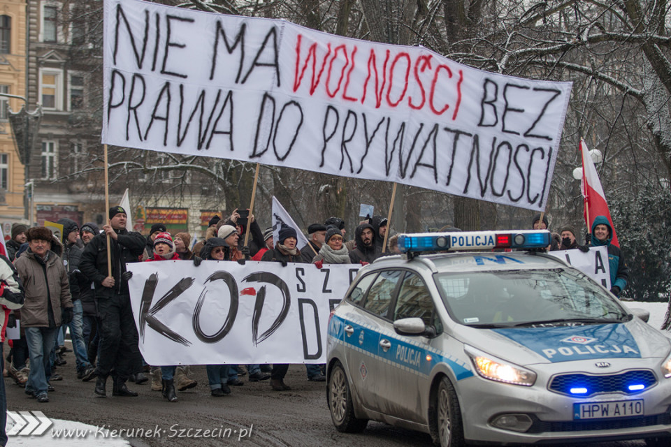 marsz KOD, Szczecin 23.01.2016