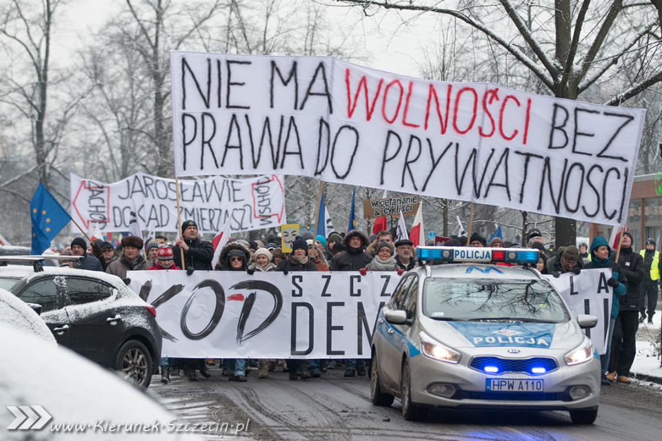 marsz KOD, Szczecin 23.01.2016