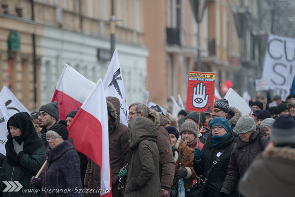 marsz KOD, Szczecin 23.01.2016
