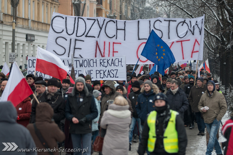 marsz KOD, Szczecin 23.01.2016