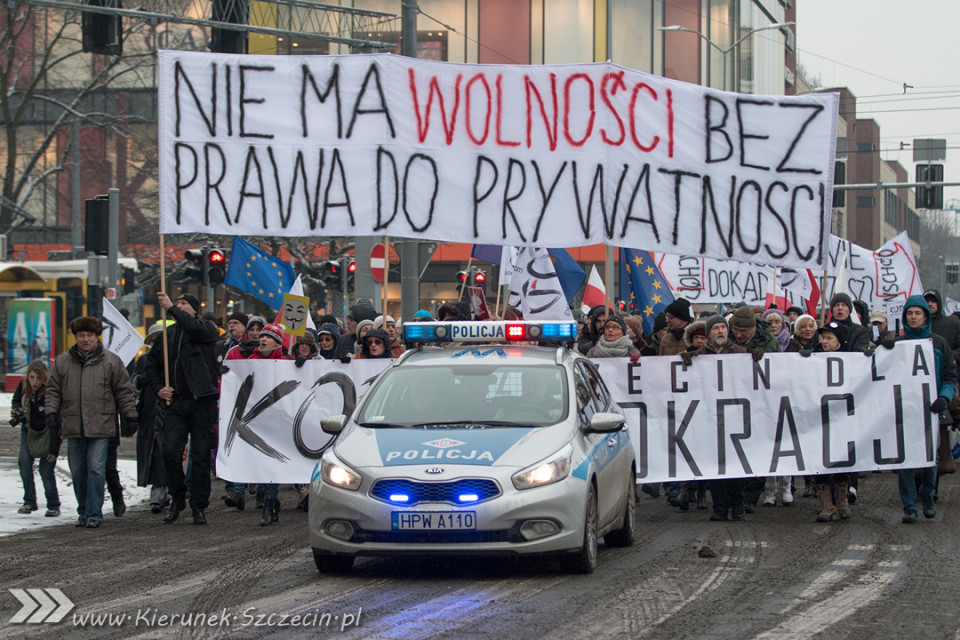 marsz KOD, Szczecin 23.01.2016