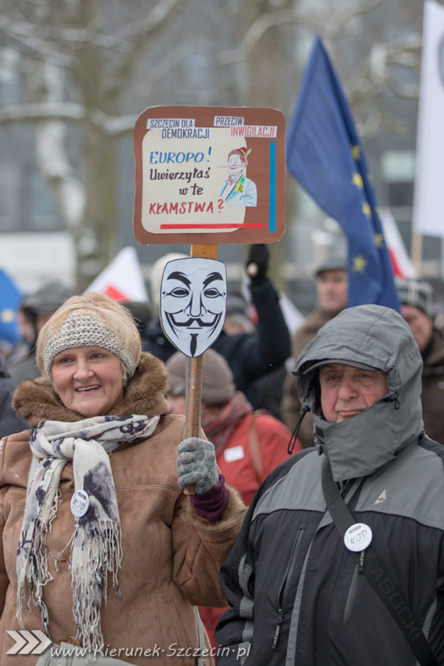 marsz KOD, Szczecin 23.01.2016