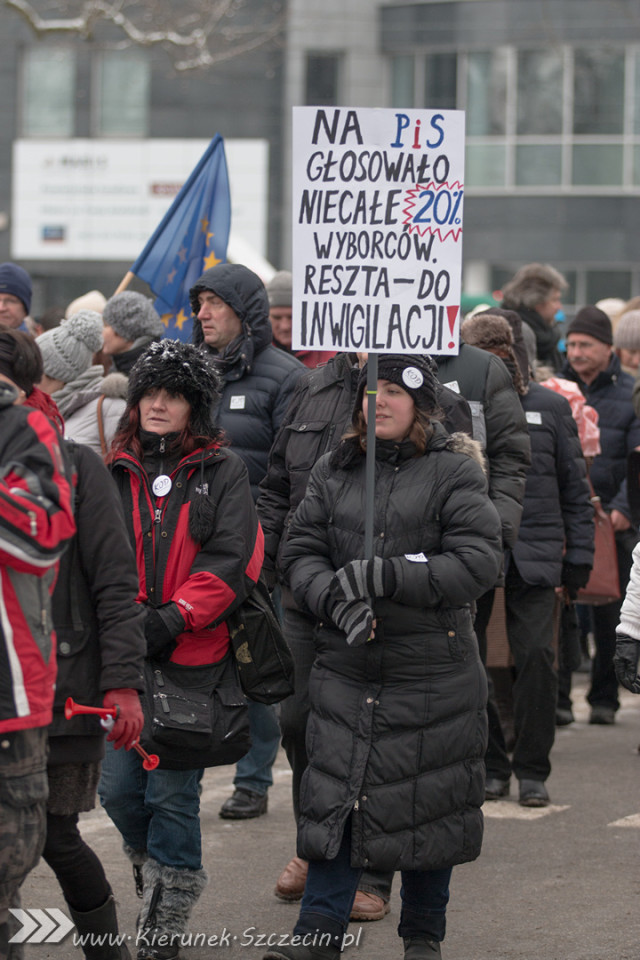 marsz KOD, Szczecin 23.01.2016