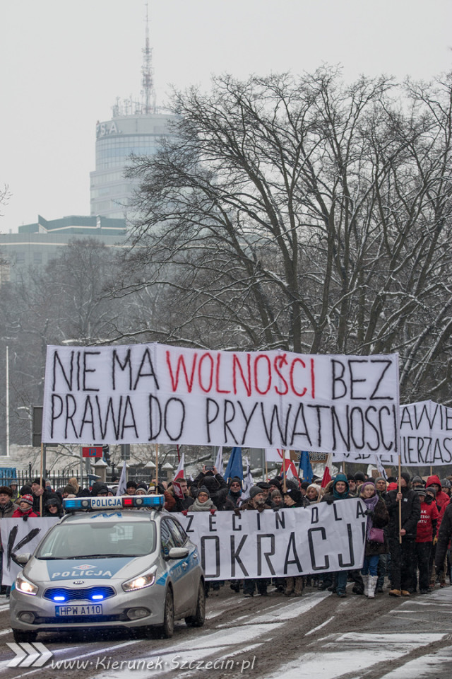 marsz KOD, Szczecin 23.01.2016