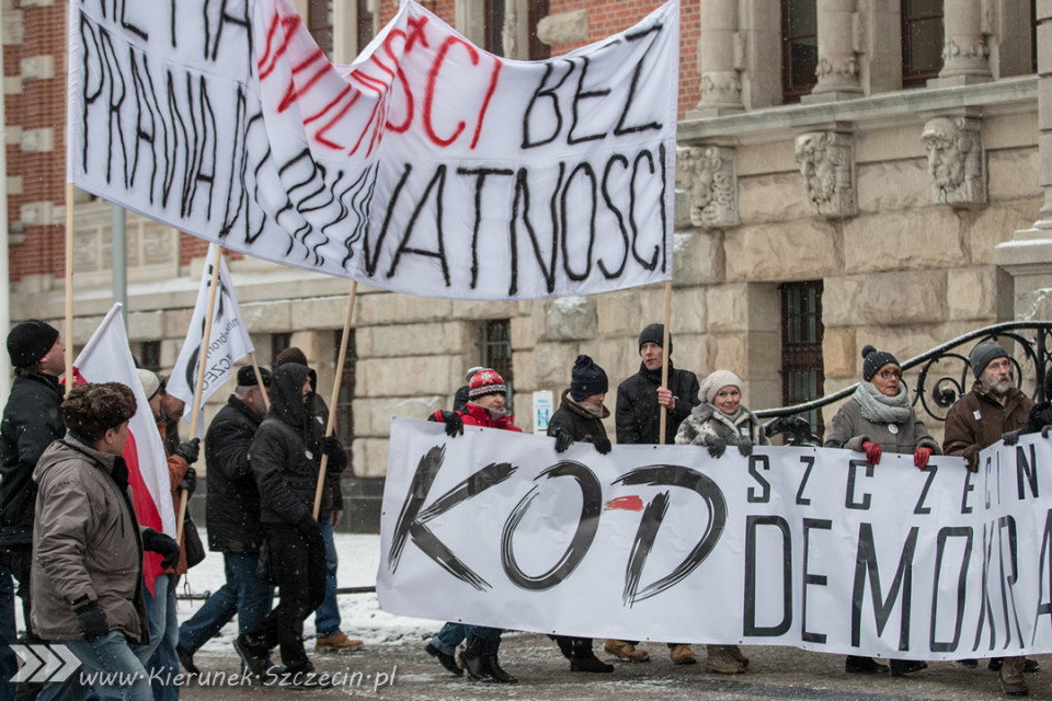 marsz KOD, Szczecin 23.01.2016