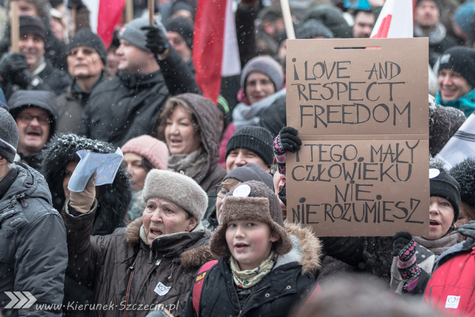 marsz KOD, Szczecin 23.01.2016
