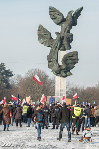 09.01.2016 Manifestacja KOD - wolne media - Szczecin
