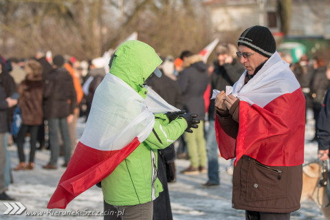 09.01.2016 Manifestacja KOD - wolne media - Szczecin