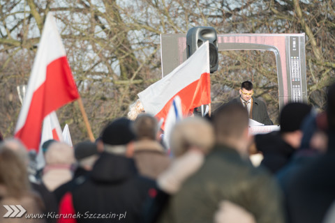 09.01.2016 Manifestacja KOD - wolne media - Szczecin