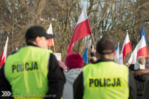 09.01.2016 Manifestacja KOD - wolne media - Szczecin