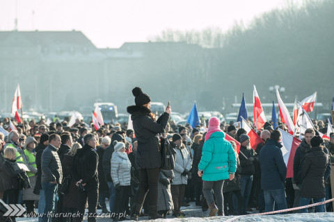 09.01.2016 Manifestacja KOD - wolne media - Szczecin