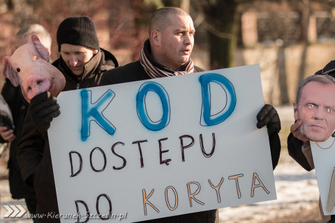 09.01.2016 Manifestacja KOD - wolne media - Szczecin