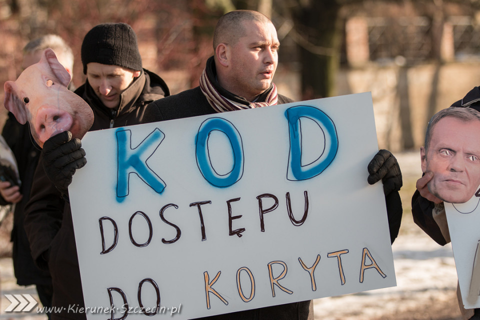 09.01.2016 Manifestacja KOD - wolne media - Szczecin
