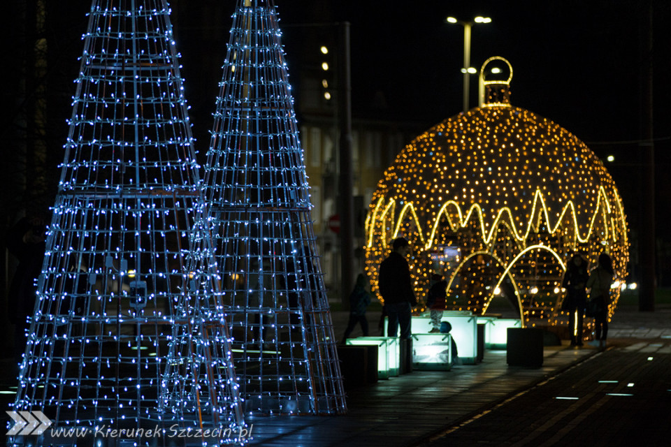 Szczecin ubrany na Święta, czyli galeria fotografii iluminacji przygotowanych na Święta Bożego Narodzenia 2015 w Szczecinie