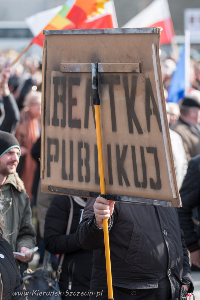 19.03.2016 manifestacja KODu w Szczecinie fot. © Kierunek Szczecin
