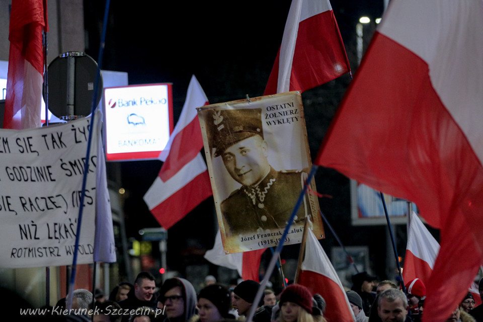 Marsz Pamięci Żołnierzy Wyklętych. Szczecin 2016