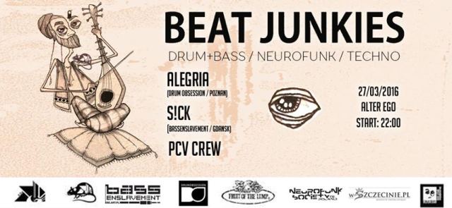 27.03.2016 Alter Ego: impreza Beat Junkies w Szczecinie