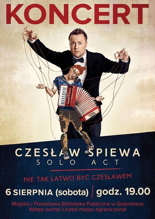 06.08.2016 koncert Czesław Śpiewa solo act, Goleniów