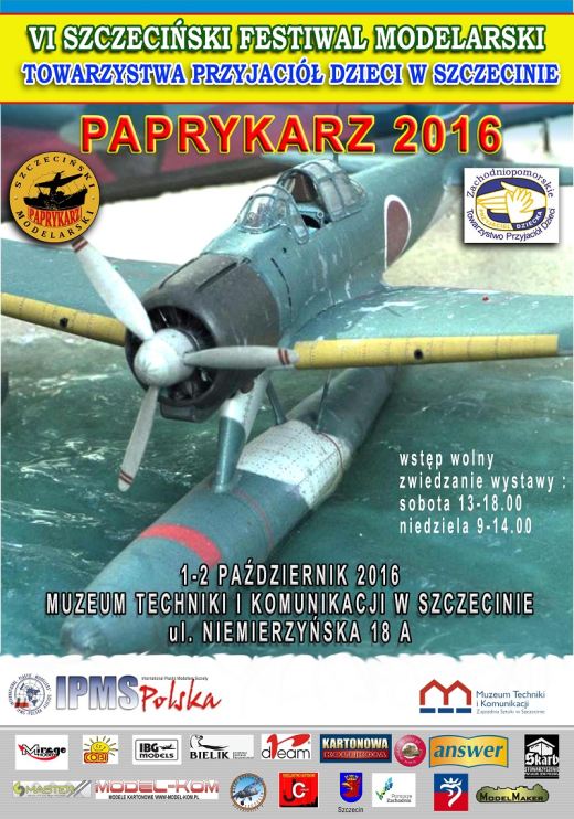 ARCHIWUM. Szczecin. Wydarzenia. 01-02.10.2016. Szczeciński Festiwal Modelarski – Paprykarz 2016 @ Muzeum Techniki i Komunikacji