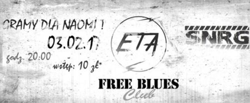 ARCHIWUM. Szczecin. Koncerty. 03.02.2017. Gramy dla Naomi: ETA + Synergia @ Free Blues Club