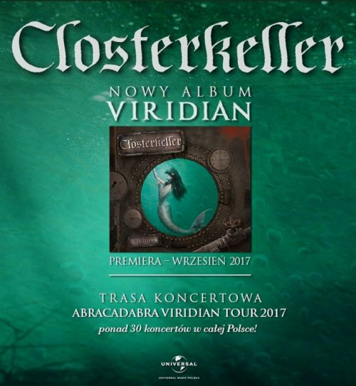ARCHIWUM. Szczecin. Koncerty. 23.09.2017. Closterkeller – Abracadabra Viridian Tour 2017 @ Dom Kultury Słowianin