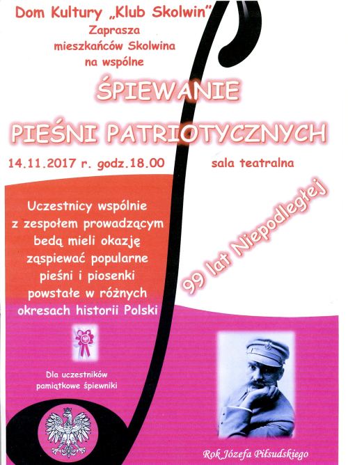 ARCHIWUM. Szczecin. Koncerty. 14.11.2017. Koncert pieśni patriotycznych @ Klub Skolwin