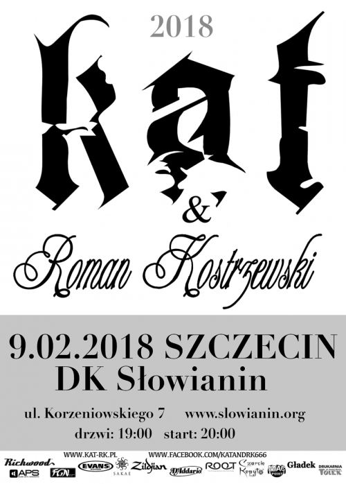 ARCHIWUM. Szczecin. Koncerty. 09.02.2018. KAT & Roman Kostrzewski @ Dom Kultury Słowianin