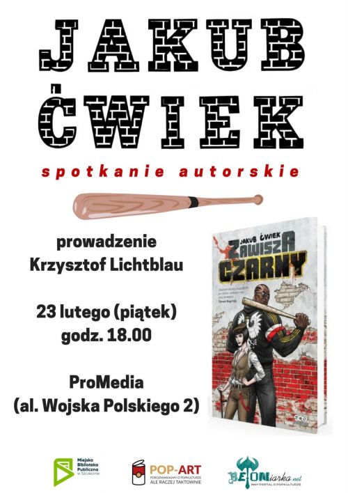 23.02.2018 Jakub Ćwiek, spotkanie autorskie