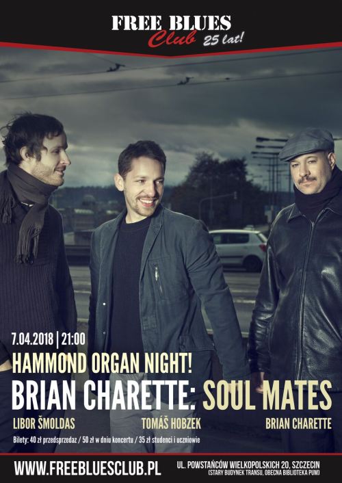 ARCHIWUM. Szczecin. Koncerty. 07.04.2018. Brian Charette: Soul Mates @ Free Blues Club