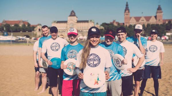 zajecia ulitimate frisbee, Szczecin Wyspa Grodzka