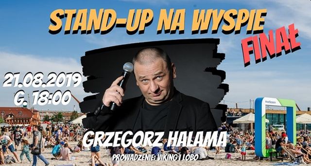 ARCHIWUM. Szczecin. Imprezy. Wydarzenia. 21.08.2019. Stand-Up na Wyspie FINAŁ: Grzegorz Halama + Open-mic @ Plaża na Wyspie Grodzkiej