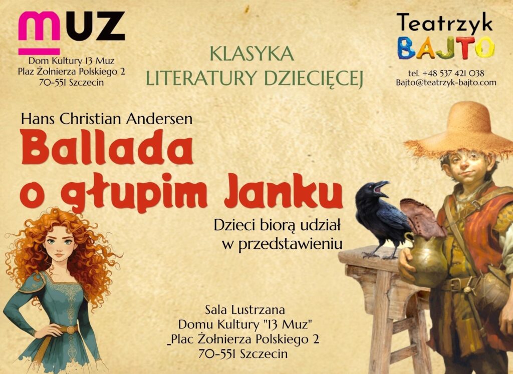 Szczecin 12.09.2026: „Głupi Jaś” — familijny spektakl w 13 Muzach