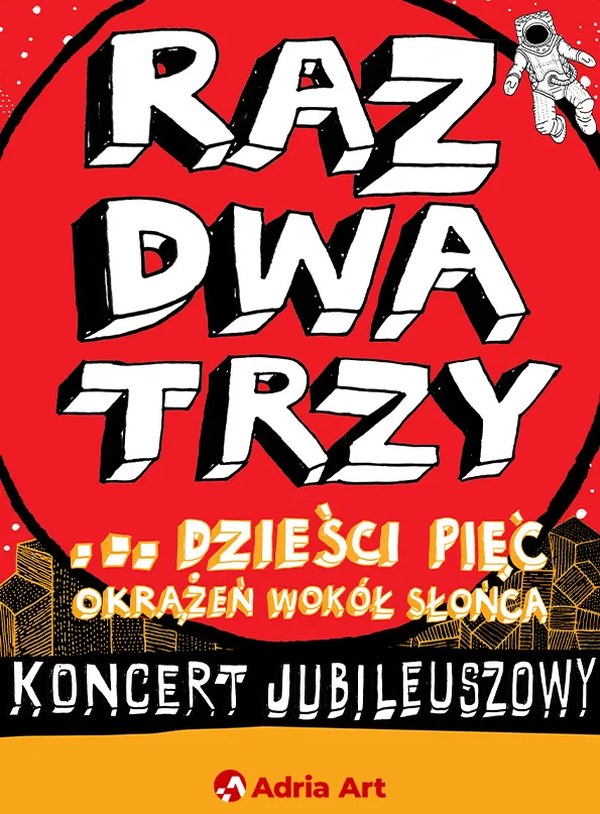 Raz, Dwa, Trzy… dzieści pięć okrążeń wokół słońca – oficjalna grafika wydarzenia w Szczecinie