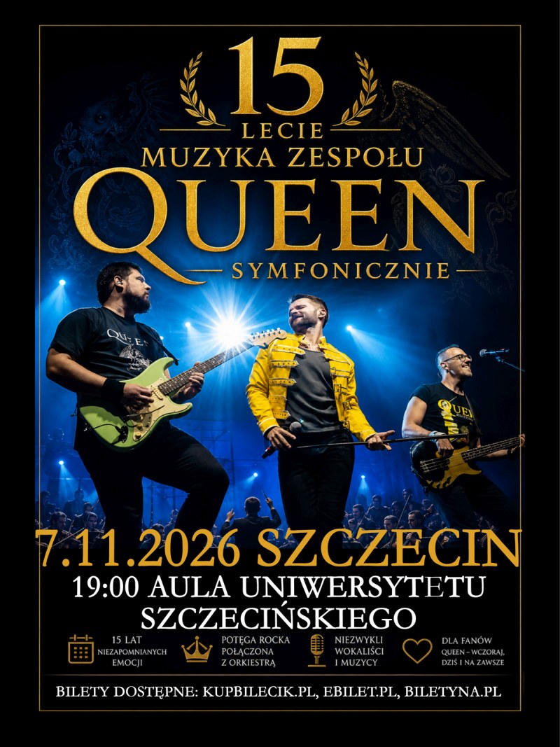 Szczecin. 07.11.2026. Queen Symfonicznie - jubileuszowa trasa XV-lecia